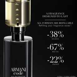 Armani Code Homme Eau de Toilette (Refillable)