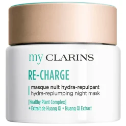 my CLARINS RE-CHARGE hydra-replumping night mask - all skin types