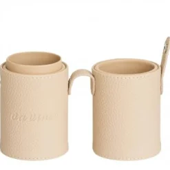 Pinselbox creme / Pinsel aufbewahrung / Pinselhalter