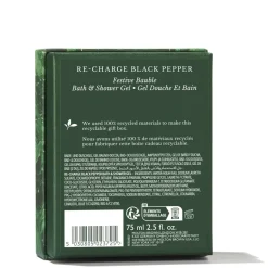 Re-Charge Black Pepper Festliche Bade- und Duschgel Kugel