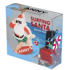 Xmas Set Surfing Santa - Hits the wave - 085 only red
